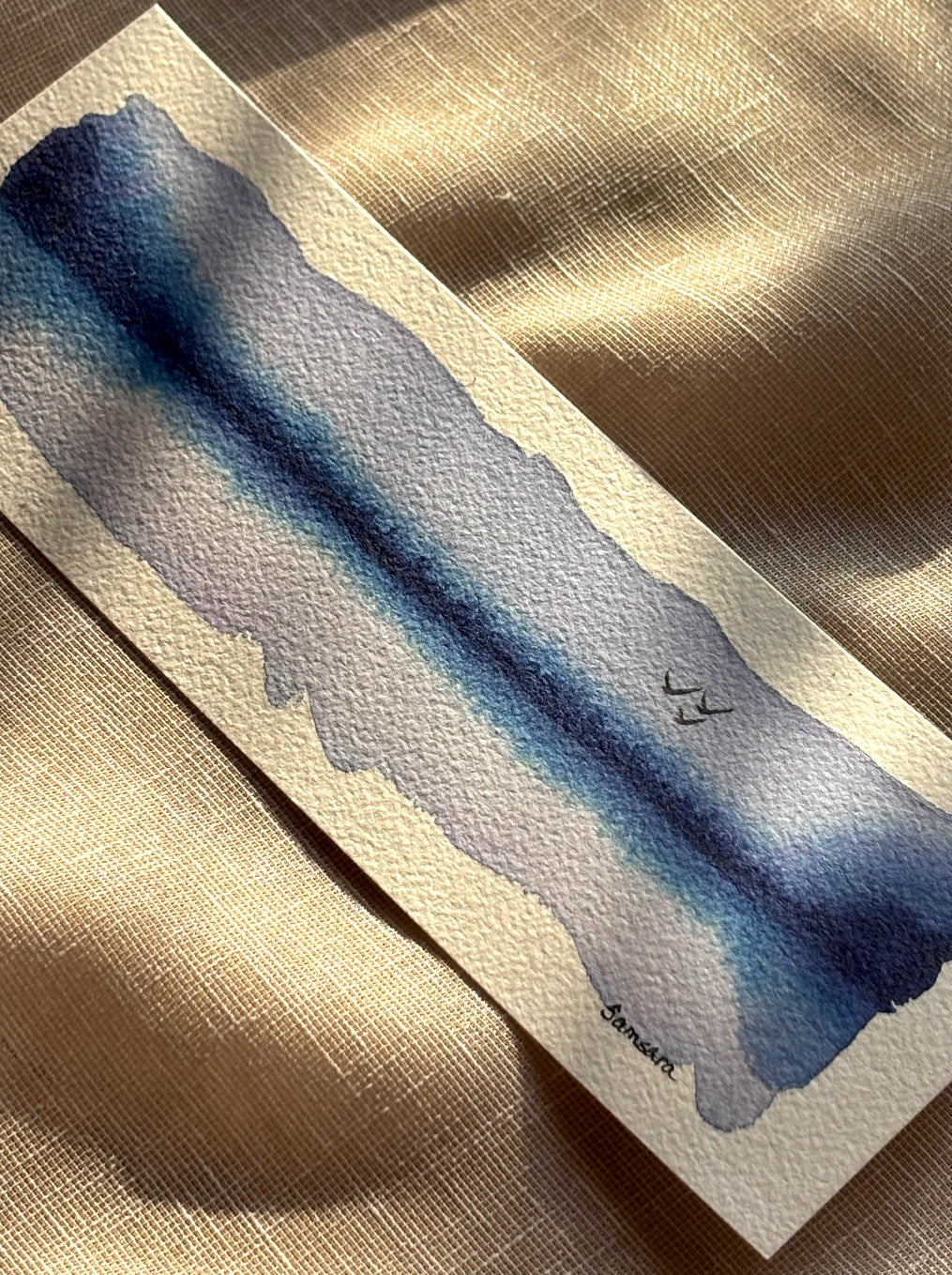 watercolor art on a card