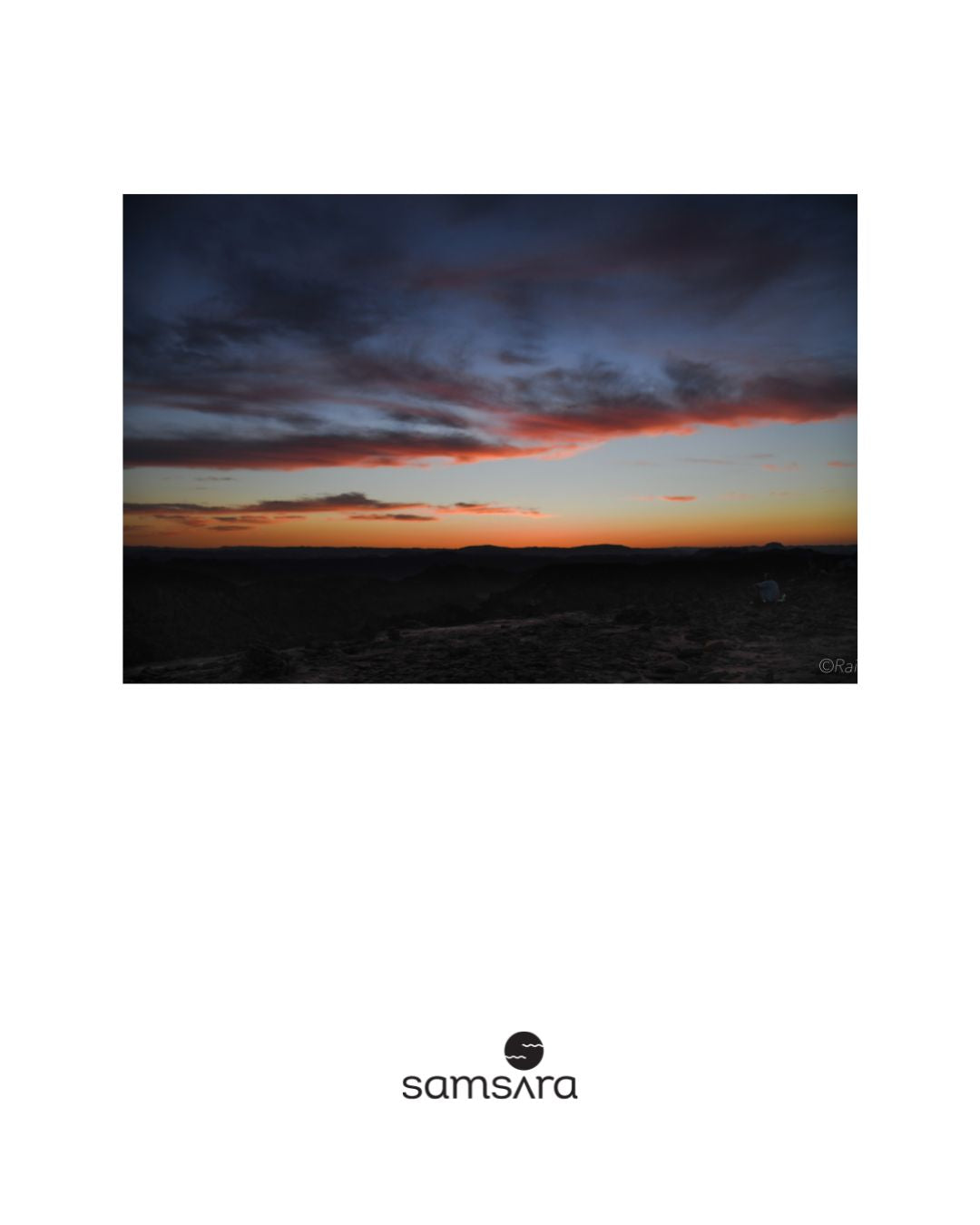 Soft sunset fine art print for calming home decor - desert landscape photography by Samsara