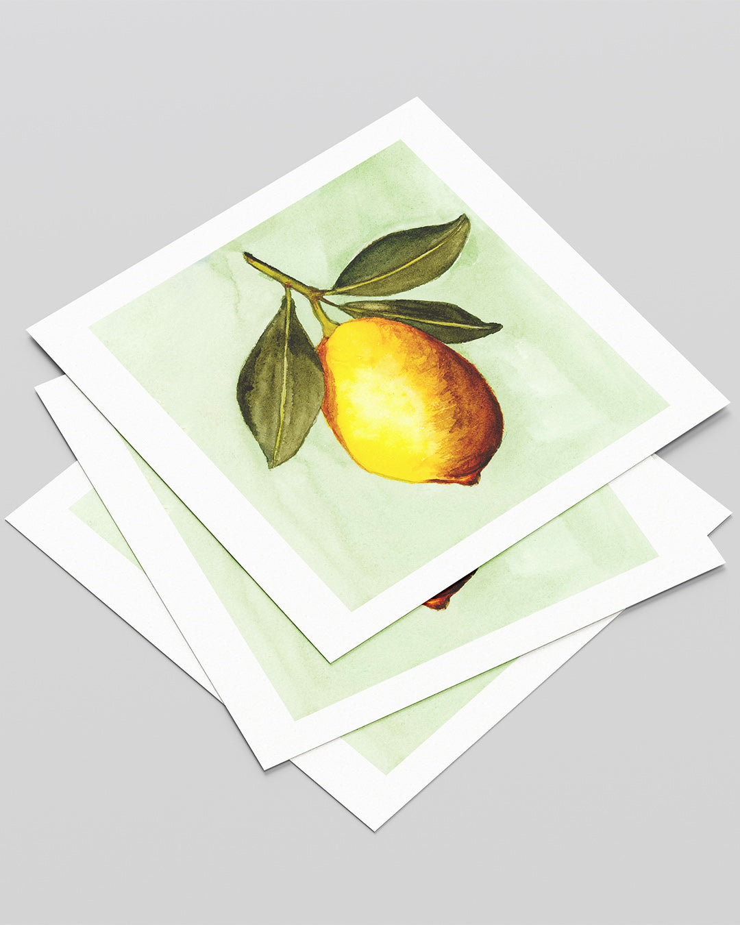 Mediterranean inspired lemon print for coastal decor - citrus botanical wall art by Samsara