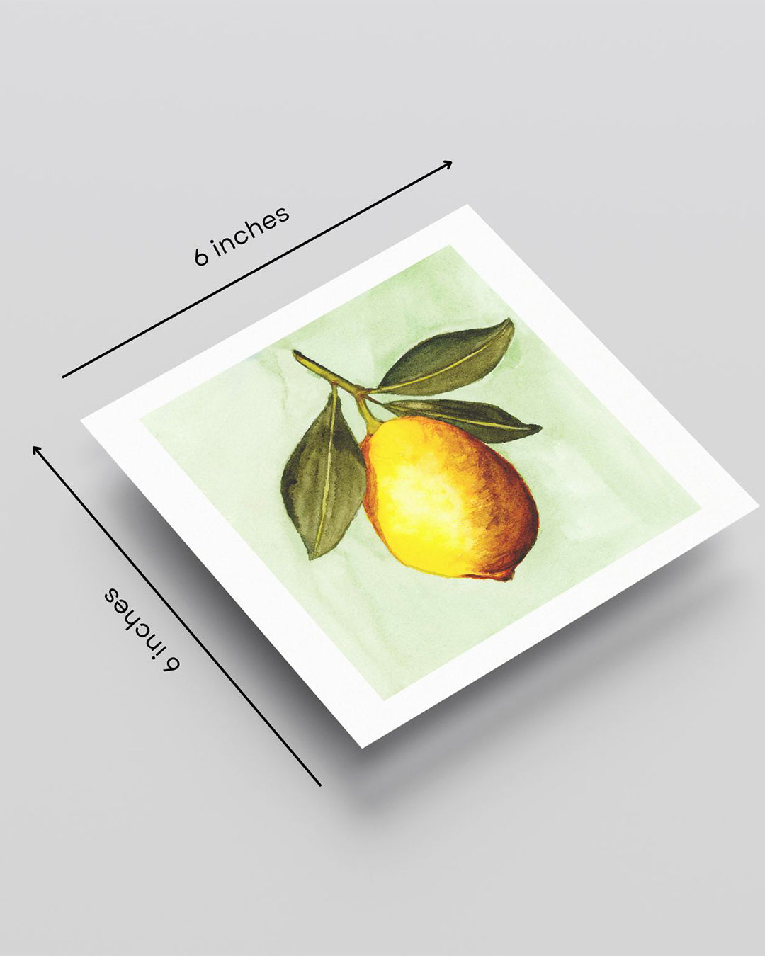 Mediterranean inspired lemon print for coastal decor - citrus botanical wall art by Samsara