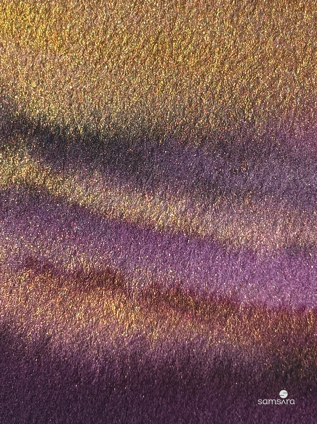 Original framed abstract art for sophisticated home - atmospheric purple wall decor by Samsara