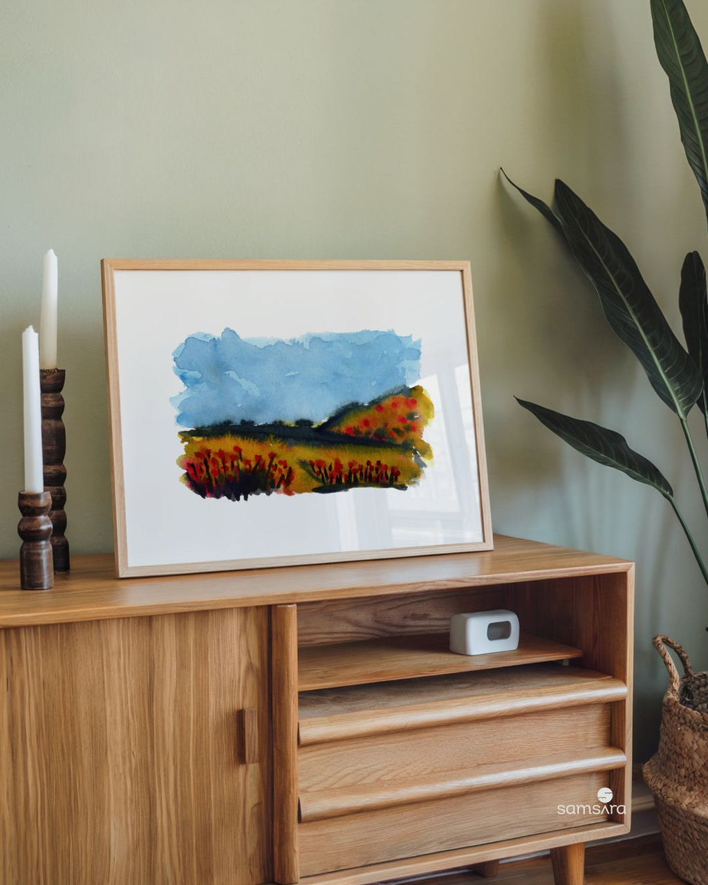 Ruby Garden · Silent Conversations · Original Watercolour