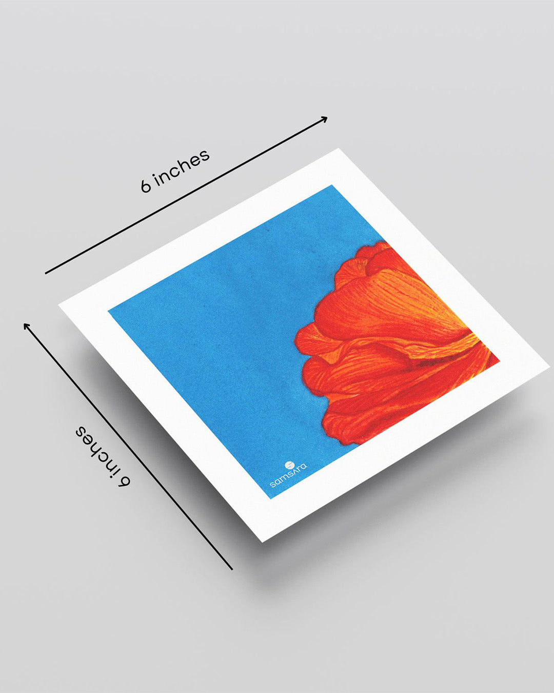 Contemporary floral art print in bright colors - modern home decor by Samsara Mumbai