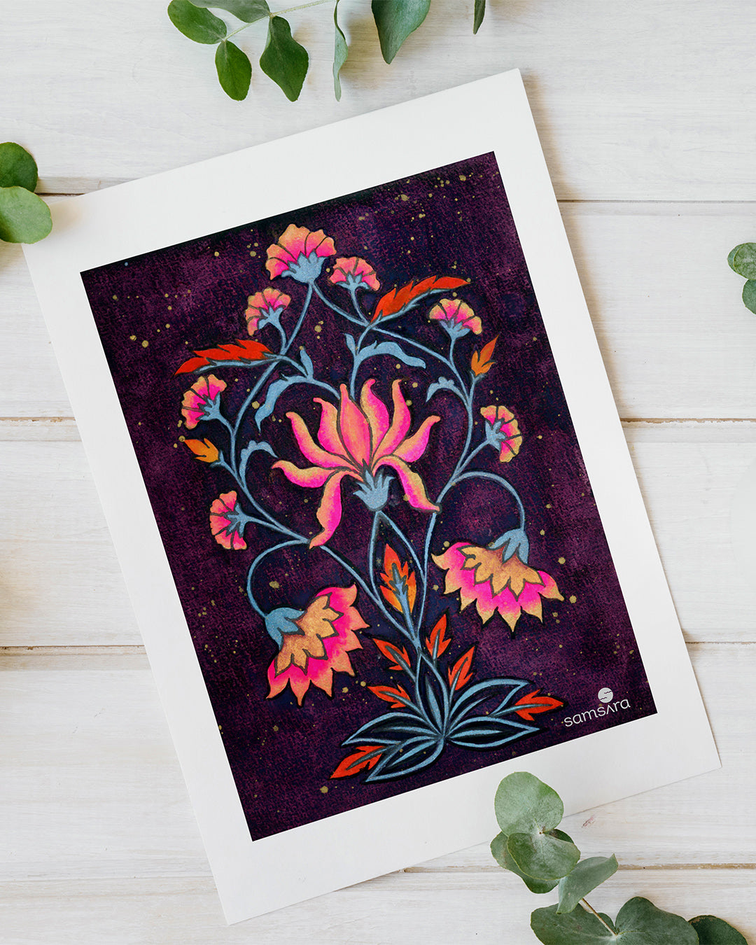 Heritage inspired art print for sophisticated spaces - Indian cultural wall decor by Samsara