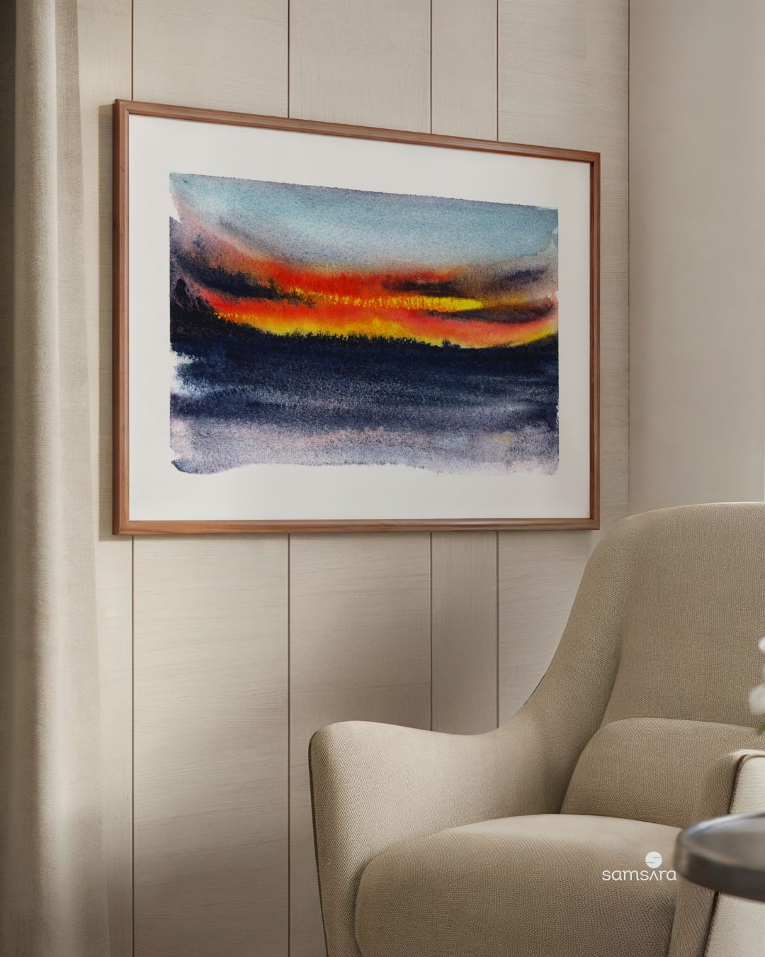 Sunset in E Minor · Silent Conversations · Original Watercolour
