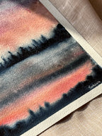 Handpainted earth tone abstract for modern decor - cosmic inspired meditation wall art by Samsara Mumbai