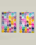 A5 colorful watercolor notebook with abstract brushstroke pattern - artistic journal by Samsara Mumbai