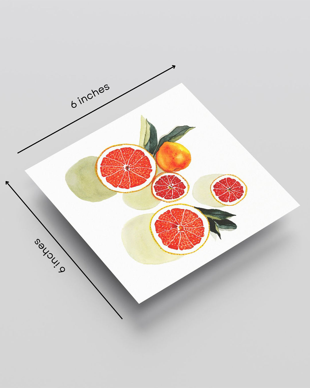 Vibrant orange slice art print for breakfast nook - cheerful kitchen wall decor by Samsara