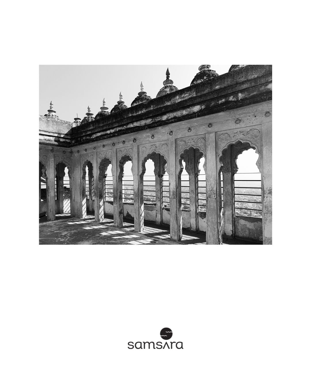 Framed black white architectural photography - monochrome wall art print by Samsara