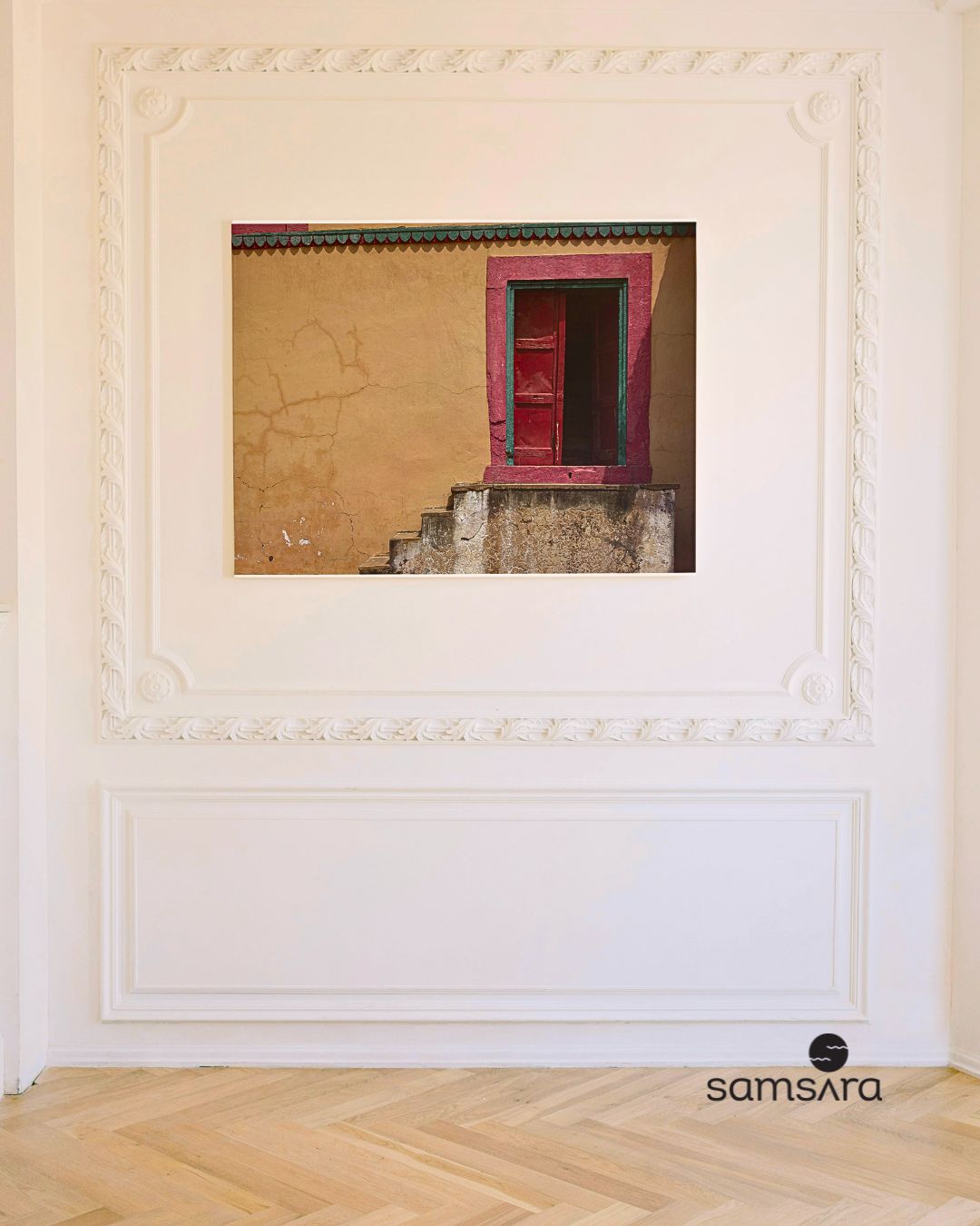 Ramnagar Fort door photography - Indian travel wall art print by Samsara