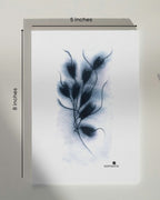 Contemporary dark art print for dramatic wall decor - modern botanical art by Samsara